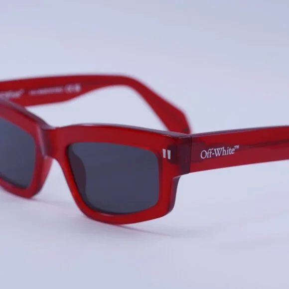 ?️New Off-White OERI135 MIRAMAR 2507 Sunglasses - Red 